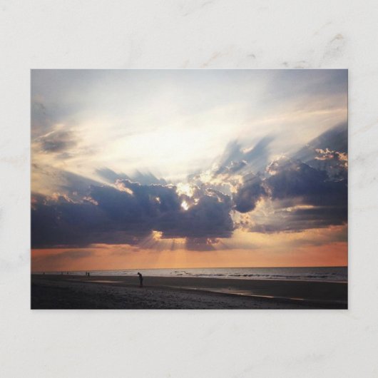 Sunrise op Folly Beach Briefkaart (Voorkant)