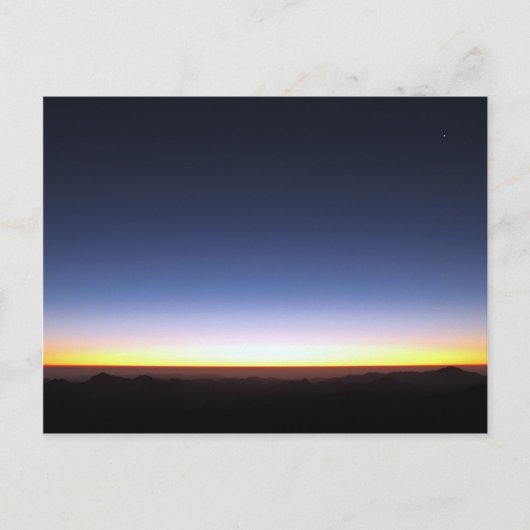 Sunrise op het Briefkaart Mt Sinai (Voorkant)