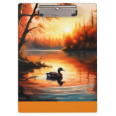 Sunrise op het meer klembord (Voorkant)