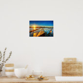 Sunrise op het Poster van het meer (Keuken)