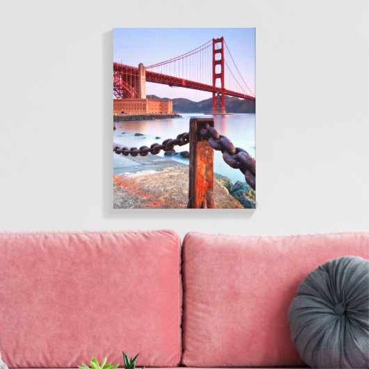 Sunrise op het punt van de Fort Canvas Afdruk (Insitu (Woonkamer))