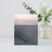 Sunrise op het strand briefkaart (Staand voorkant)