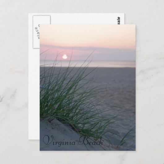 Sunrise op het strand briefkaart (Voorkant / Achterkant)