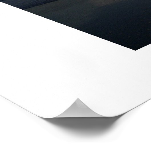 Sunrise op het strand poster (Hoek)