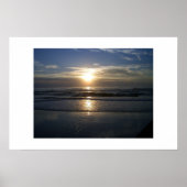 Sunrise op het strand poster (Voorkant)