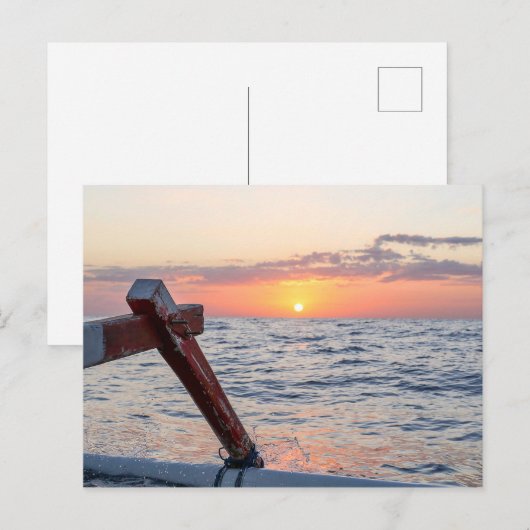 Sunrise op het Zee van Bali Briefkaart (Voorkant / Achterkant)