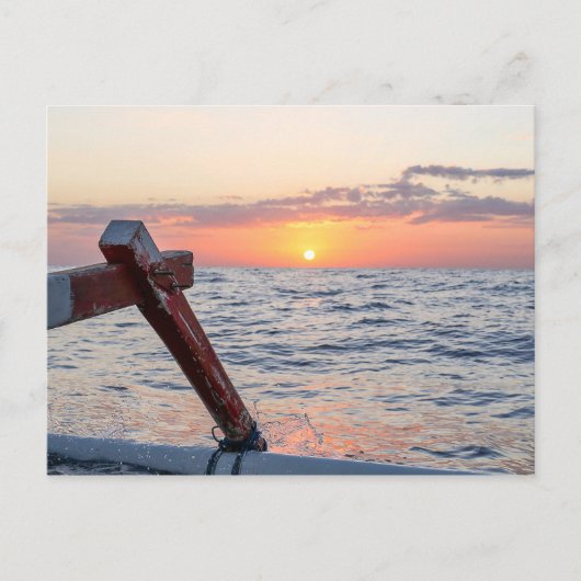 Sunrise op het Zee van Bali Briefkaart (Voorkant)