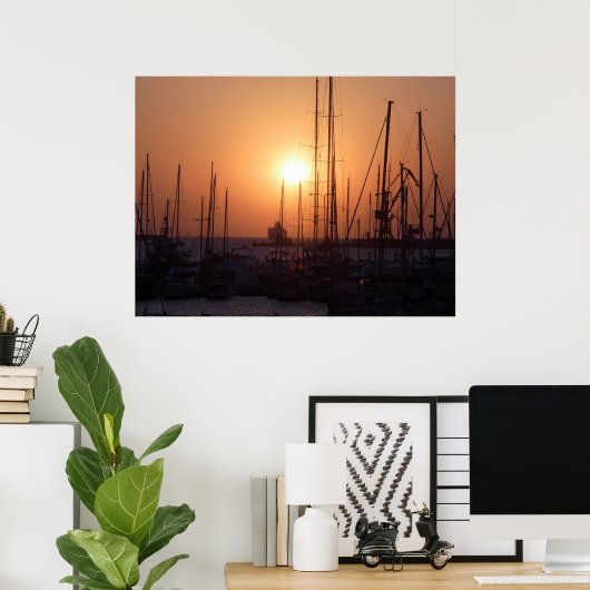 Sunrise op Kreta Poster (Thuiskantoor)