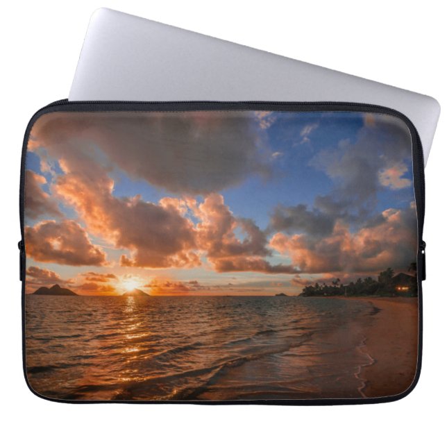 Sunrise op Mokulua Island Laptop Sleeve (Voorkant)