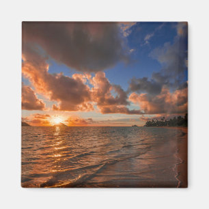 Sunrise op Mokulua Island Magneet