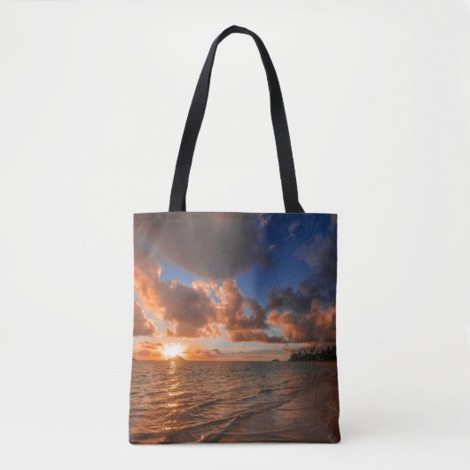 Sunrise op Mokulua Island Tote Bag (Voorkant)