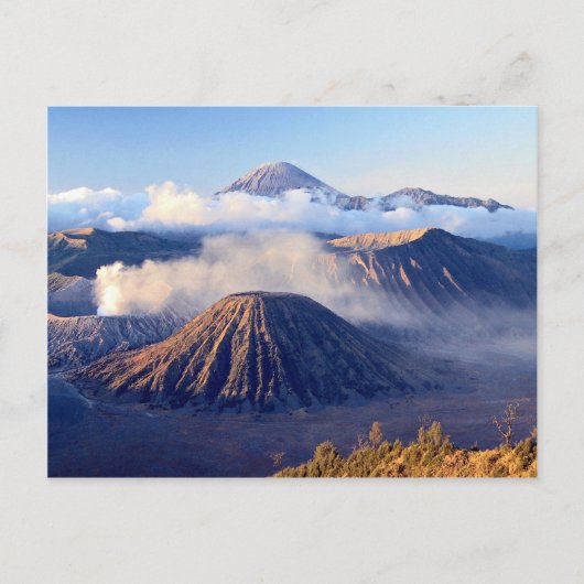 Sunrise op Mount Bromo, Java, Indonesië Briefkaart (Voorkant)
