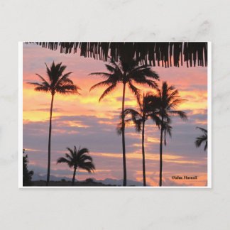 Sunrise op O'ahu Island, HI Briefkaart