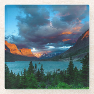 SunRise op St. Mary Lake Glazen Onderzetter