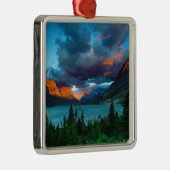 SunRise op St. Mary Lake Metalen Ornament (Rechts)