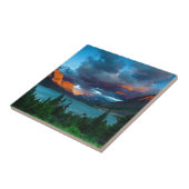 SunRise op St. Mary Lake Tegeltje (Zijkant)