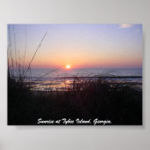 Sunrise op Tybee Island... Poster (Voorkant)