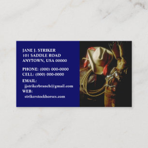 SUNRISE OP WESTERN VISITEKAARTJES COWBOY PET