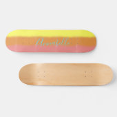  Sunrise oud papier schilderij skateboard (Horizontaal)