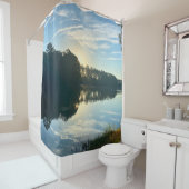 Sunrise Over A Georgia Lake Douchegordijn (In situ)