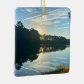 Sunrise Over A Georgia Lake Keramisch Ornament (Rechts)