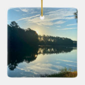 Sunrise Over A Georgia Lake Keramisch Ornament (Achterkant)