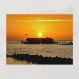Sunrise over Anna Maria City Pier Briefkaart