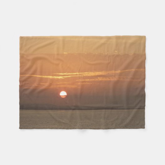 Sunrise over Aruba I Caribbean Seascape Fleece Deken (Voorkant (Horizontaal))