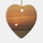 Sunrise over Aruba I Caribbean Seascape Keramisch Ornament (Rechts)