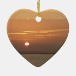 Sunrise over Aruba I Caribbean Seascape Keramisch Ornament