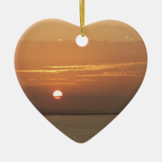 Sunrise over Aruba I Caribbean Seascape Keramisch Ornament (Voorkant)