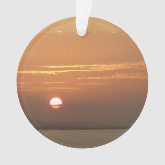 Sunrise over Aruba I Caribbean Seascape Ornament (voorkant)