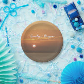 Sunrise over Aruba I Caribbean Seascape Papieren Bordje (Feest)