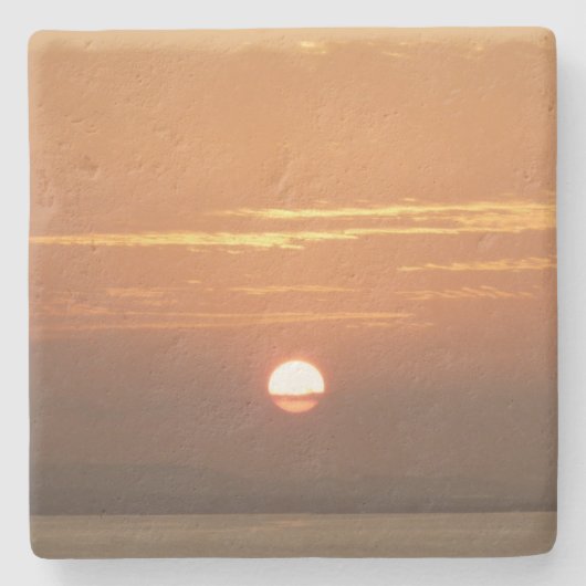 Sunrise over Aruba I Caribbean Seascape Stenen Onderzetter (Voorkant)