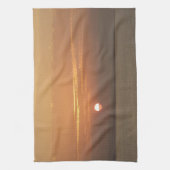 Sunrise over Aruba I Caribbean Seascape Theedoek (Verticaal)