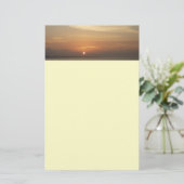 Sunrise over Aruba II Caraïben Seascape Briefpapier (Staand voorkant)