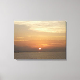 Sunrise over Aruba II Caraïben Seascape Canvas Afdruk