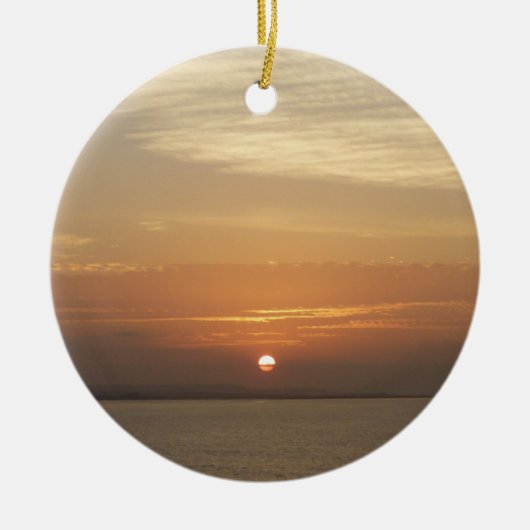 Sunrise over Aruba II Caraïben Seascape Keramisch Ornament (Voorkant)