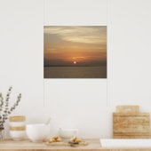 Sunrise over Aruba II Caraïben Seascape Poster (Keuken)