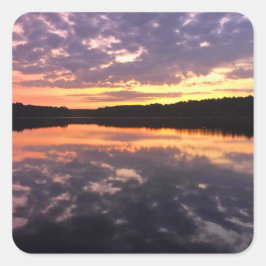 Sunrise Over Bear Lake Vierkante Sticker