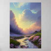Sunrise over Calm Creek Poster (Voorkant)