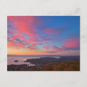 Sunrise over Camden, Maine Briefkaart