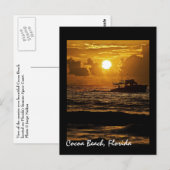 Sunrise over Cocoa Beach, Florida, VS Briefkaart (Voorkant / Achterkant)