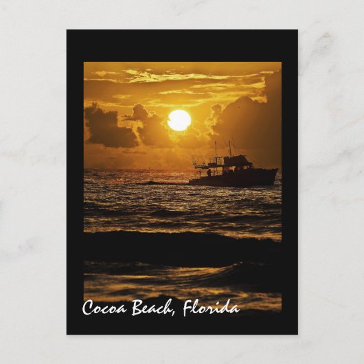 Sunrise over Cocoa Beach, Florida, VS Briefkaart (Voorkant)