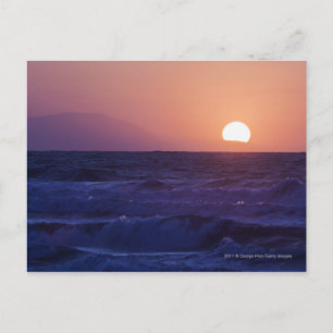 Sunrise over de baai van Malaga Briefkaart