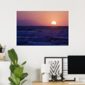 Sunrise over de baai van Malaga Poster (Thuiskantoor)