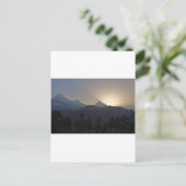 Sunrise over de bergen briefkaart (Staand voorkant)