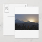 Sunrise over de bergen briefkaart (Voorkant / Achterkant)