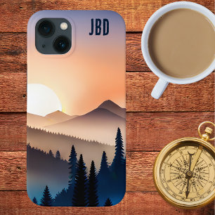 Sunrise Over de bergen met Monogram Case-Mate iPhone Case