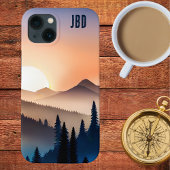 Sunrise Over de bergen met Monogram Case-Mate iPhone Case